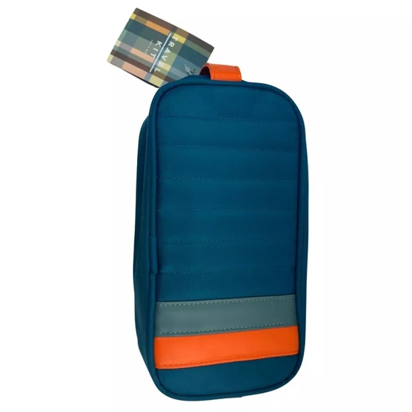 Teal Travel Toiletry Bag with Bottles - Picture 2 of 5